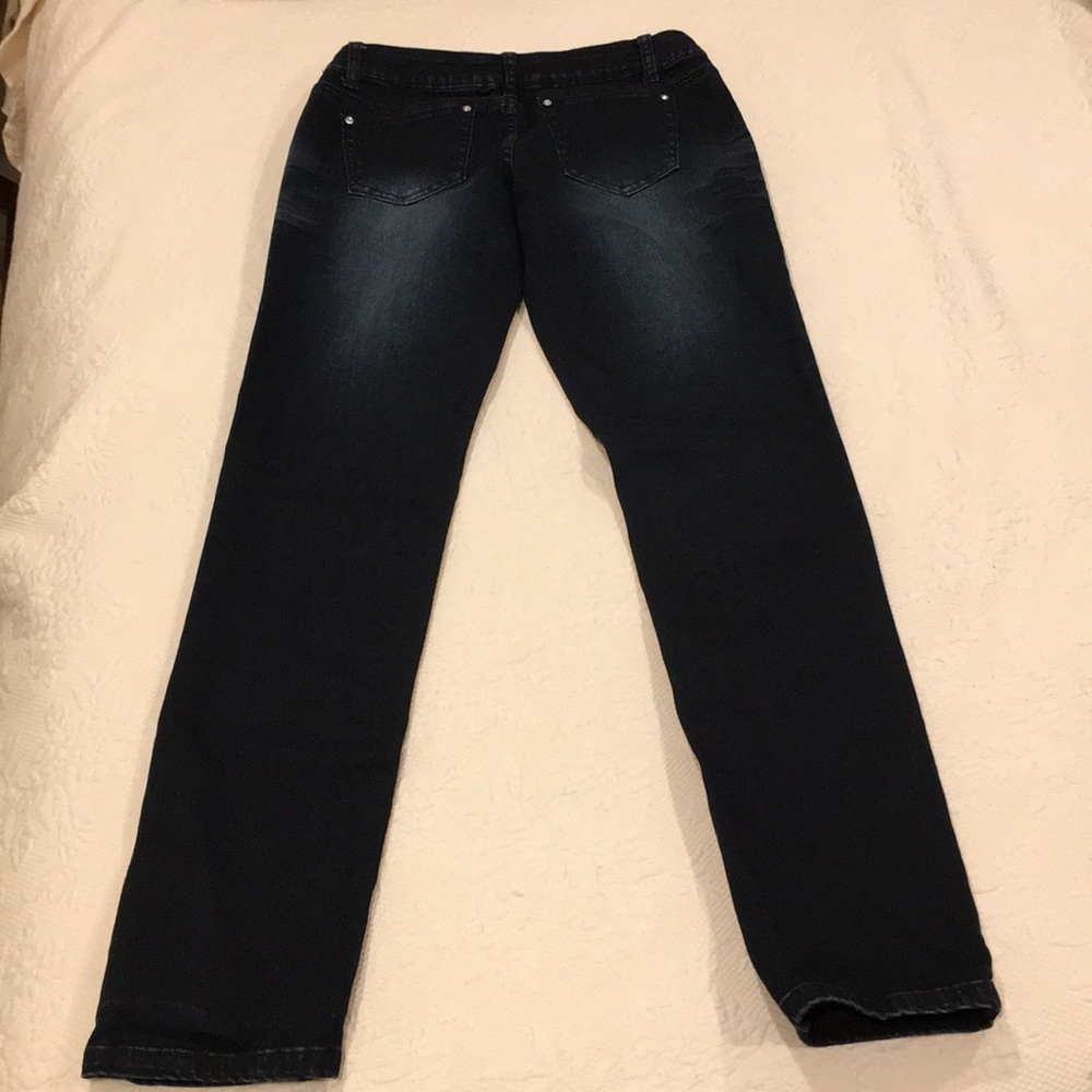 T Five dark denim jeans with blings size 7 - Picture 4 of 16